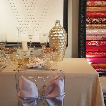 Wildflower Linen - Our Nouveau Bow Blush with Rhinestone Chair Sash - Party Equipment Rentals Near Me - Costa Mesa, California Wildflower Linen - Our Nouveau Bow Blush with Rhinestone Chair Sash - Party Equipment Rentals Near Me - Costa Mesa, California