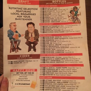 The Bend Liquor Lounge - Quirky drinks menu, part 2. - Lounges Near Me - Miami, Florida