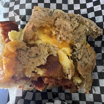 Kith + Kin Roasting - Bread was a mess. .,not a sandwich lol - Coffee & Tea Near Me - Artesia, New Mexico