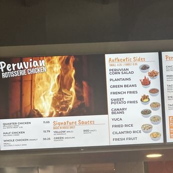 Viva Chicken - Menu mishap - Peruvian Near Me - St. George, Utah
