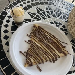 2. The Nutella Crepe Sweet but cold