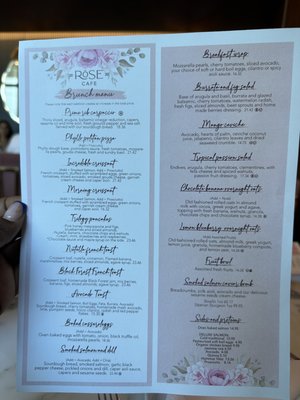 Menu photo 3 Rose Cafe & Restaurant Sunny Isles Beach, FL
