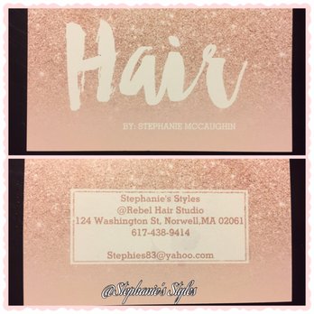 Stephanie's Styles - Business card - Hair Stylists Near Me - Norwell, Massachusetts Stephanie's Styles - Business card - Hair Stylists Near Me - Norwell, Massachusetts