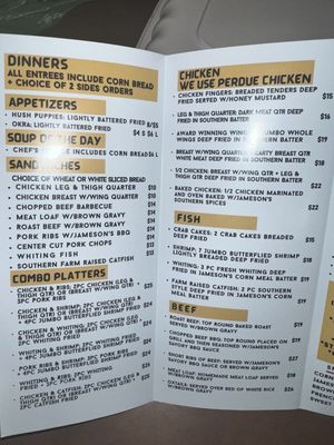 Menu photo 5 Jameson's Neptune City, NJ