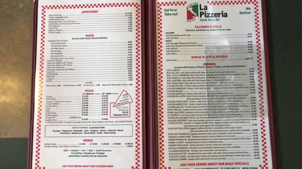 La Pizzeria - Pizza - 4865 Clinton St, Clark Mills, NY - Restaurant Reviews - Phone Number - Yelp