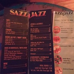 Sazz N Jazz - Menu / carte