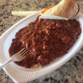 Yats - Red bean & smoked sausage stew (dairy-free and gluten-free without the bread) - Cajun/Creole Near Me - Carmel, Indiana Yats - Red bean & smoked sausage stew (dairy-free and gluten-free without the bread) - Cajun/Creole Near Me - Carmel, Indiana