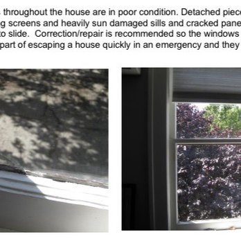 Bridgetown Window & Door - The "before" from the house inspection report - wood windows in poor condition, missing screens, difficult if not impossible to slide - Windows Installation Near Me - Portland, Oregon
