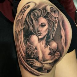 Permanent marq tattoo - Angel tattoo done by Permanent MarQ!