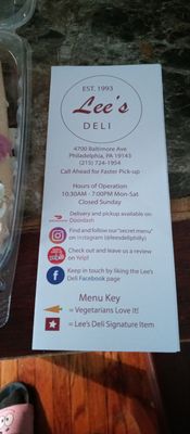 Lee's Deli Since 1993 by null