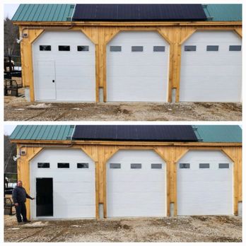 White Mountain Overhead Doors - Model 3216 with Man- Door
Commercial Ribbed Door
R value 17 - Garage Door Services Near Me - Fryeburg, Maine White Mountain Overhead Doors - Model 3216 with Man- Door
Commercial Ribbed Door
R value 17 - Garage Door Services Near Me - Fryeburg, Maine