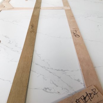 Giallo Stone - Went over before cutting to choose veining direction. - Kitchen & Bath Near Me - Los Angeles, California Giallo Stone - Went over before cutting to choose veining direction. - Kitchen & Bath Near Me - Los Angeles, California