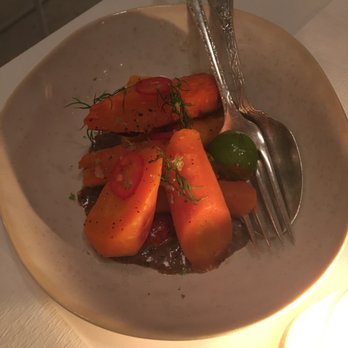 abcV - Roasted carrots & nut butter.  Super tasty but very small portion - Vegetarian Near Me - New York, New York