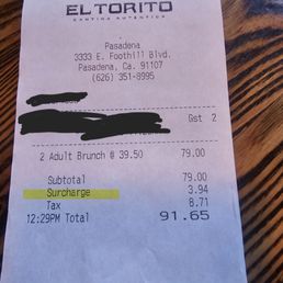 They now charge a 5% service fee!