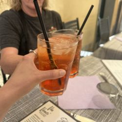 Strong aperol spritz!