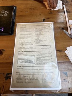 Menu photo 1 Old Mill Tavern Chester, NJ