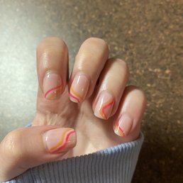 Nail design looks exactly like the picture I showed!