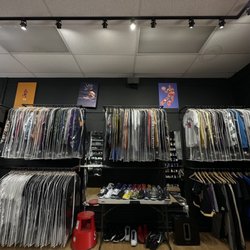 Grails SF - Clothes section:
They have Bape, Supreme, Fear of God, Travis Scott merch, Kith, Palace, etc.