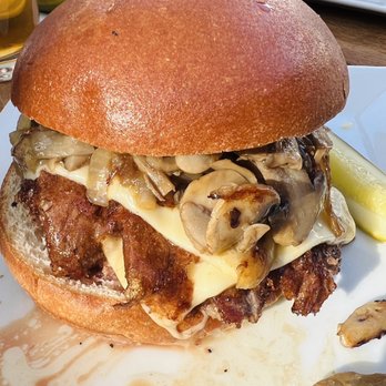 District 96 - Mushroom burger - Breweries Near Me - New City, New York