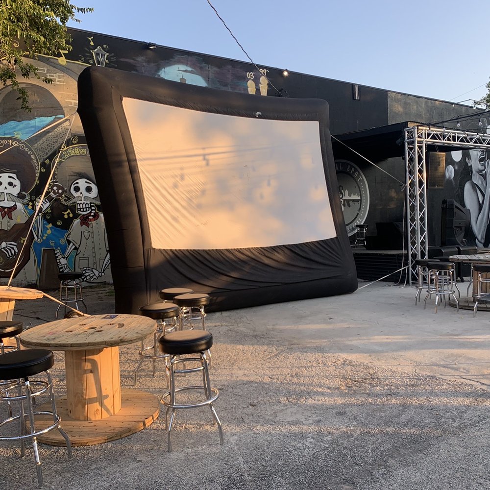Social Spot - a movie screen and outdoor seating - Bars Near Me - San Antonio, Texas Social Spot - a movie screen and outdoor seating - Bars Near Me - San Antonio, Texas