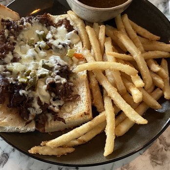 Maciano's Pizza & Pastaria - Cheese beef with fries and au jus - Italian Near Me - Loves Park, Illinois Maciano's Pizza & Pastaria - Cheese beef with fries and au jus - Italian Near Me - Loves Park, Illinois