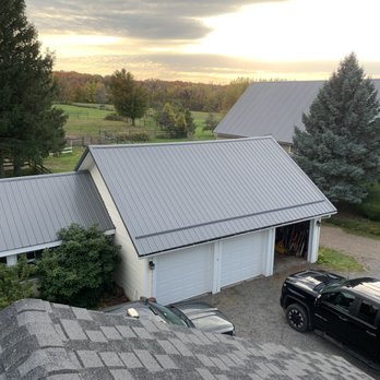 Ready Metal Roofing - Metal roof installed on detached garage/pool house. - Roofing Near Me