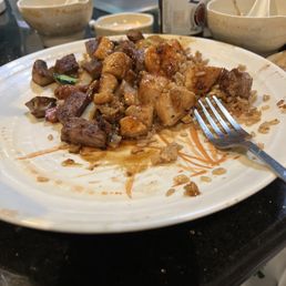 a plate of food on a table a plate of food on a table