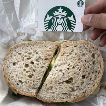 Boudin - Starbucks gift card to show size of California veggie sandwich. - Bakeries Near Me - San Jose, California Boudin - Starbucks gift card to show size of California veggie sandwich. - Bakeries Near Me - San Jose, California