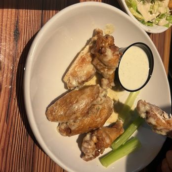 Miller's Ale House - Garlic 6 WINGS BUNDLE with side of CAESAR SALAD. - Sports Bars Near Me - Fayetteville, Georgia Miller's Ale House - Garlic 6 WINGS BUNDLE with side of CAESAR SALAD. - Sports Bars Near Me - Fayetteville, Georgia