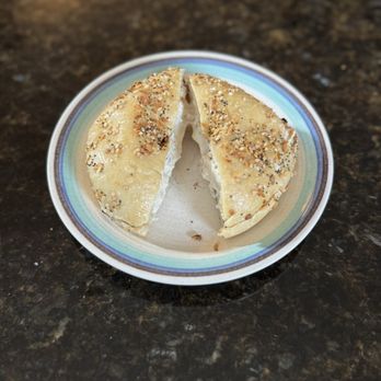 Bruegger's Bagels - Everything Bagel with honey walnut cream cheese - Bagels Near Me - Shelton, Connecticut
