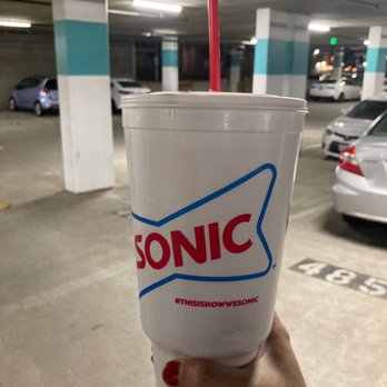Sonic Drive-In - Large drink - Burgers Near Me - Rialto, California Sonic Drive-In - Large drink - Burgers Near Me - Rialto, California