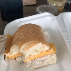 Arthur's Garden Deli - Turkey and cheese. Added extra cheese: