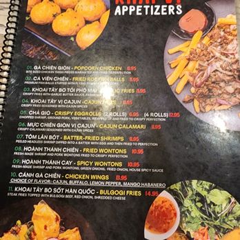 Fusion Corner - Appetizer Menu! - Asian Fusion Near Me - Stanton, California