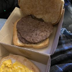 McDonald's - Big Mac - ordered plain, shouldn't had the cheese - I specified just the protein and buns.