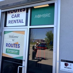 Routes Car Rental - Outsdie the office