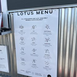 Nitro Coffee - menu