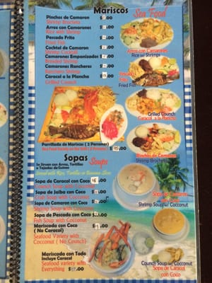 Menu photo 5 La Casa Honduras Los Angeles, CA