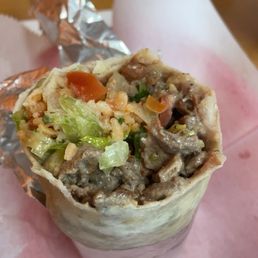 Carne asada Regular Burrito Carne asada Regular Burrito