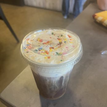 Kingdom Coffee Roasters - Funfetti cold foam cold brew - Coffee Roasteries Near Me - Folsom, California Kingdom Coffee Roasters - Funfetti cold foam cold brew - Coffee Roasteries Near Me - Folsom, California