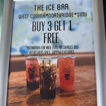 The Ice Bar - The Ice Bar at Northridge. - Bubble Tea Near Me - Northridge, California