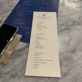 Chef Geoff's West End - Restaurant week menu - New American Near Me - Washington, DC, District of Columbia