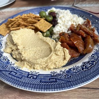 Salted Butter Farm - Hummus plate with GF crackers - Soup Near Me - Sherman, Maine Salted Butter Farm - Hummus plate with GF crackers - Soup Near Me - Sherman, Maine