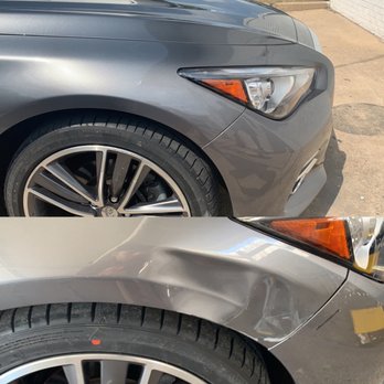 Presto Dent Repair - Side swiped fender- Before and after - Mobile Dent Repair Near Me - Richardson, Texas