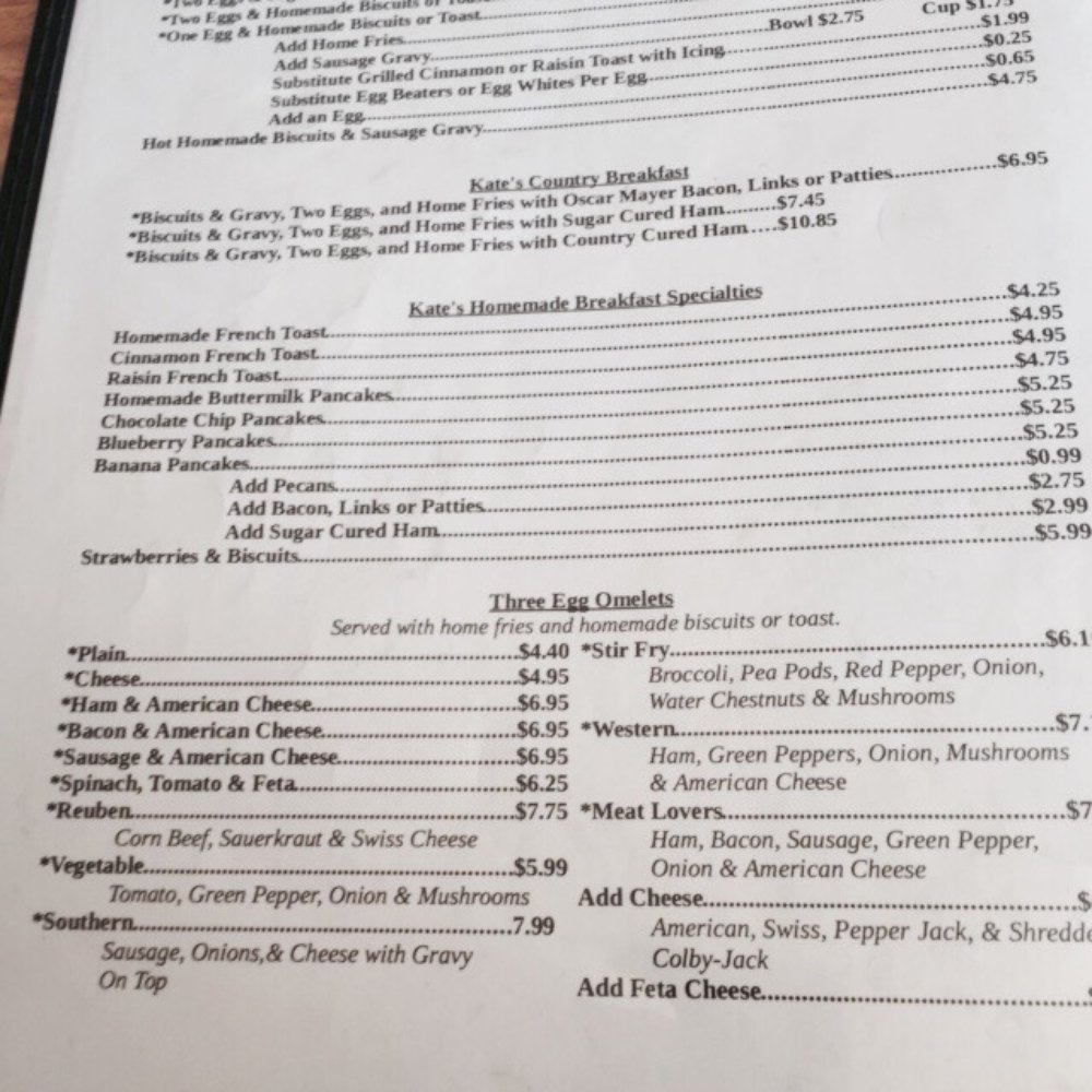 Kate's Kitchen - Menu page 3 - Breakfast & Brunch Near Me - Flat Rock, Michigan Kate's Kitchen - Menu page 3 - Breakfast & Brunch Near Me - Flat Rock, Michigan