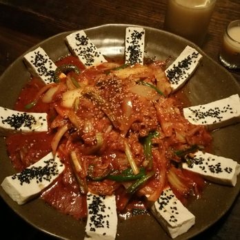 Dansungsa - Tofu kimchi with pork... So good if you want rice order separately - Bars Near Me - Dallas, Texas