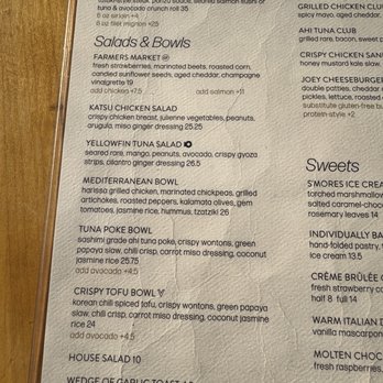 JOEY Polo Park - Menu - Canadian (New) Near Me - Winnipeg, Manitoba