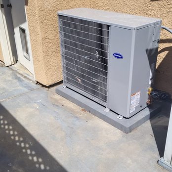 Klein Heating and Cooling - Freshly installed carrier slimline unit. - Heating & Air Conditioning/HVAC Near Me - Phoenix, Arizona Klein Heating and Cooling - Freshly installed carrier slimline unit. - Heating & Air Conditioning/HVAC Near Me - Phoenix, Arizona