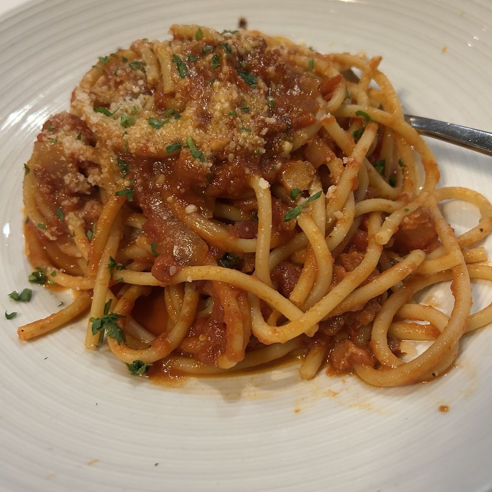 Bucatini was a great dinner choice! Delicious! Bucatini was a great dinner choice! Delicious!