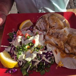 Alaskan cod tacos ( I should order that for myself :) Alaskan cod tacos ( I should order that for myself :)