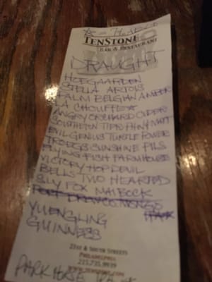 Menu photo 1 Ten Stone Bar & Restaurant Philadelphia, PA